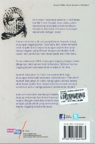 Cover Belakang Buku Menguak Hubungan Dagang Indonesia-Israel