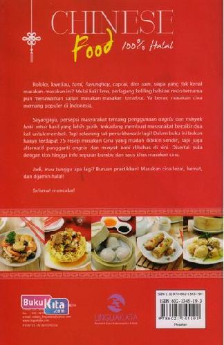 Cover Belakang Buku Chinese Food 100% Halal