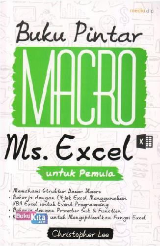 Cover Buku Buku Pintar Macro Ms. Excel Untuk Pemula