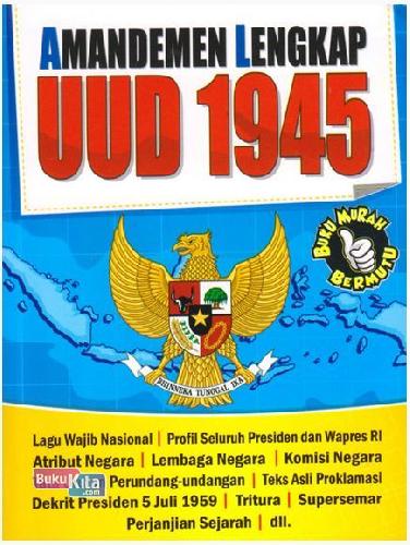 Cover Buku Amandemen Lengkap UUD 1945