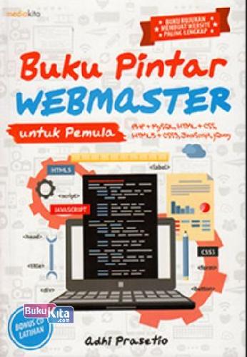 Cover Buku Buku Pintar Webmaster untuk Pemula (Plus CD)
