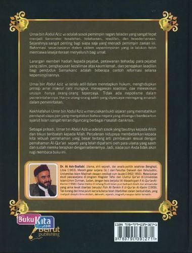 Cover Belakang Buku Biografi Umar Bin Abdul Aziz
