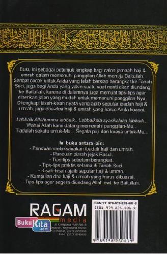 Cover Belakang Buku Tata Cara Haji Dan Umrah Yang Benar