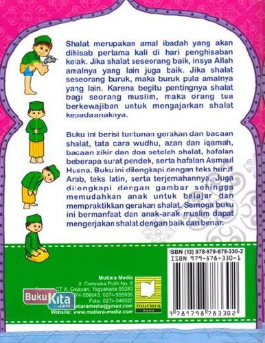 Cover Belakang Buku Buku Saku Shalat Muslim Cilik Plus Asmaul Husna