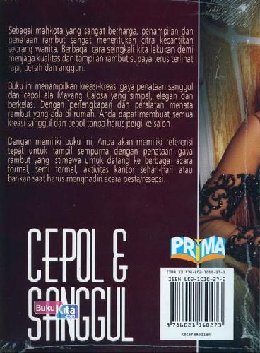Cover Belakang Buku Cepol&Sanggul Cantik, Praktis&Elegan Untuk Segala Acara