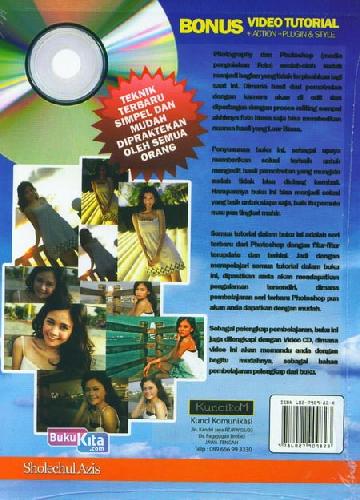 Cover Belakang Buku Photoshop For Mastering Photography+Cd