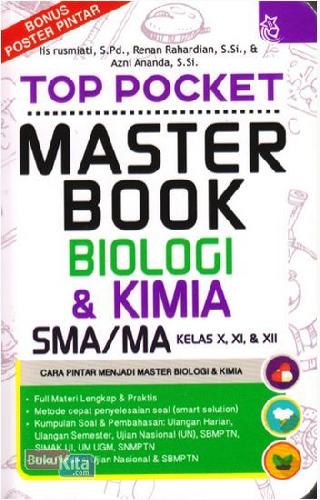Cover Buku Top Pocket Master Book Biologi & Kimia Sma/Ma Kl 10, 11, & 12 (Promo Best Book)