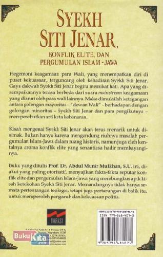 Cover Belakang Buku Syekh Siti Jenar, Konflik Elite, Dan Pergumulan Islam-jawa