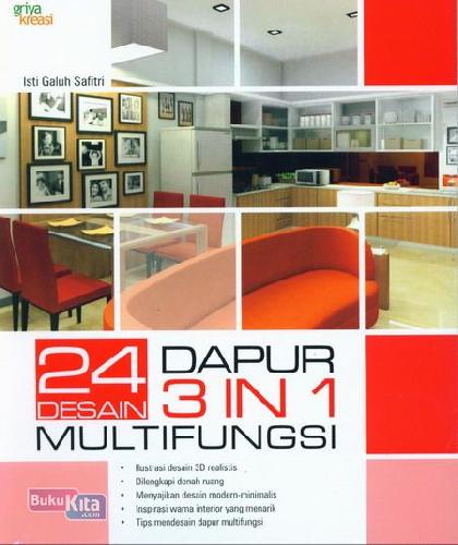Cover Buku 24 Desain Dapur 3 In 1 Multifungsi