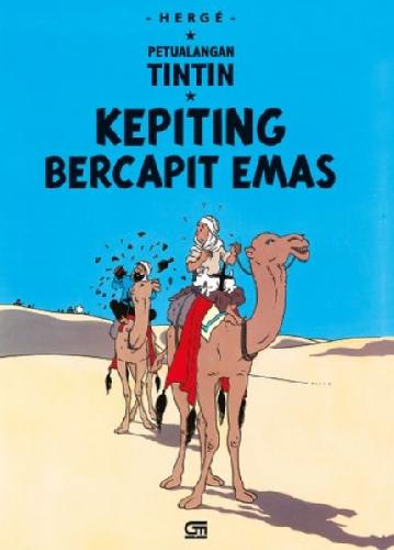 Cover Buku Petualangan Tintin: Kepiting Bercapit Emas