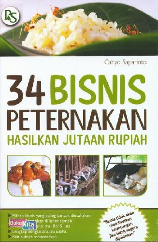 Cover Buku 34 Bisnis Peternakan Hasilkan Jutaan Rupiah