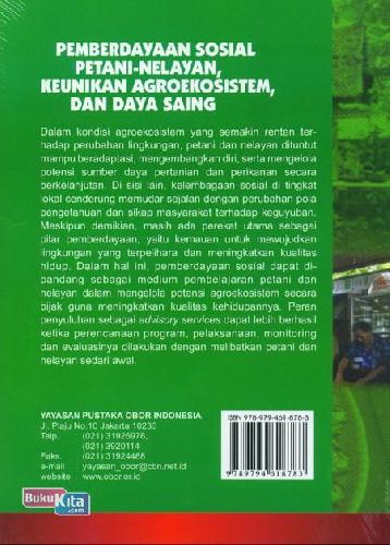 Cover Belakang Buku Pemberdayaan Sosial Petani-Nelayan, Keunikan Agroekosistem Dan Daya Saing