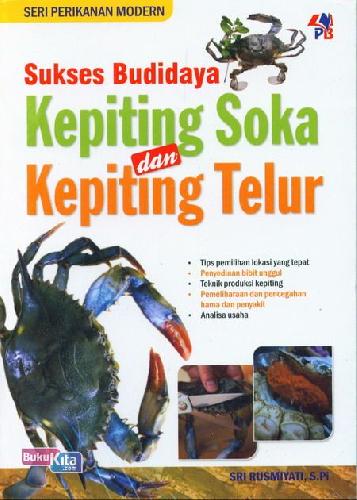 Cover Buku Sukses Budidaya Kepiting Soka dan Kepiting Telur