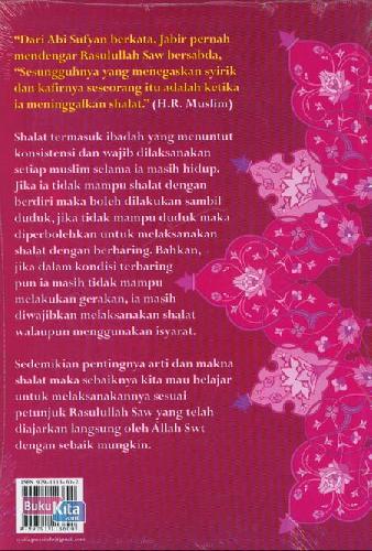 Cover Belakang Buku Buku Pintar Tata Cara Shalat Nabi