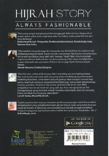 Cover Belakang Buku Hijrah Story Always Fashionable