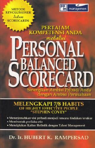 Cover Buku Pertajam Kompetensi Anda melalui Personal Balanced Scorecard