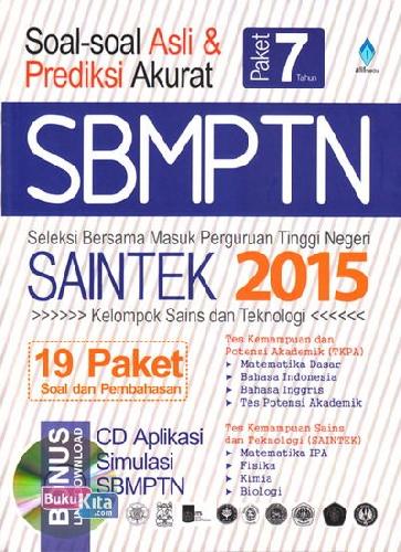 Cover Buku Soal-Soal Asli & Prediksi Akurat SBMPTN SAINTEK 2015