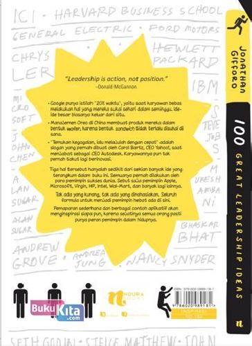 Cover Belakang Buku 100 Great Leadership Ideas