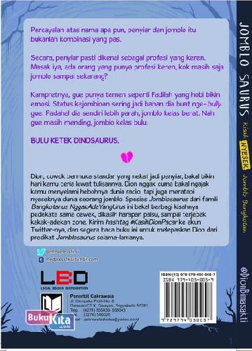 Cover Belakang Buku Jomblosaurus : Kisah Nyesek Jomblo Bangkotan