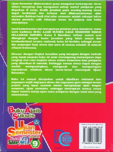 Cover Belakang Buku Smp/Mts Kl 9 Buku Ajaib Sukses Ujian Semester Semua Pelajaran