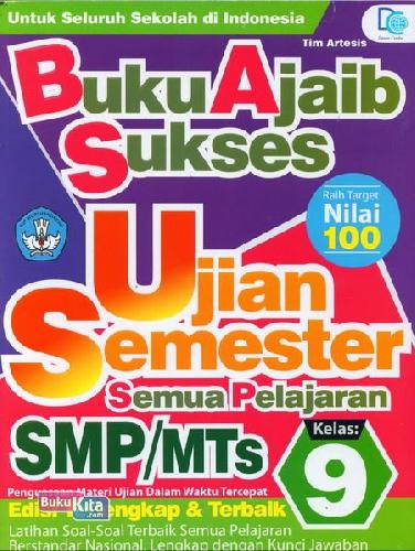 Cover Buku Smp/Mts Kl 9 Buku Ajaib Sukses Ujian Semester Semua Pelajaran
