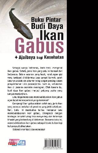 Cover Belakang Buku Buku Pintar Budi Daya Ikan Gabus + Ajaibnya bagi Kesehatan