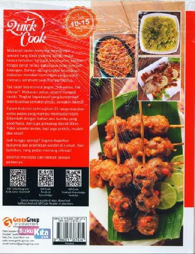 Cover Belakang Buku Quick Cook 25 Resep Masakan Pedas
