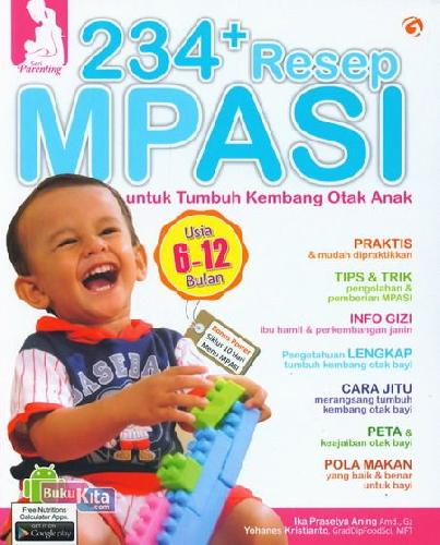 Cover Buku 234+Resep Mpasi Untuk Tumbuh Kembang Otak Anak