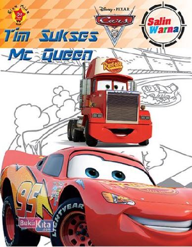 Cover Buku Salin Warna Cars 2: Tim Sukses Mc Queen