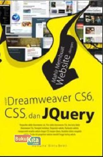 Cover Buku Mahir Membuat Website Dengan Adobe Dreamweaver CS6, CSS, Dan Jquery