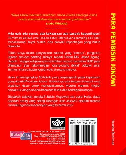 Cover Belakang Buku Para Pembisik Jokowi