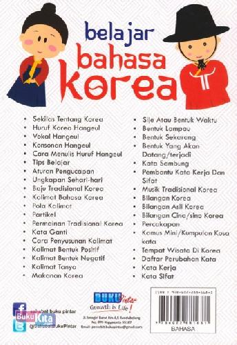 Cover Belakang Buku Belajar Bahasa Korea