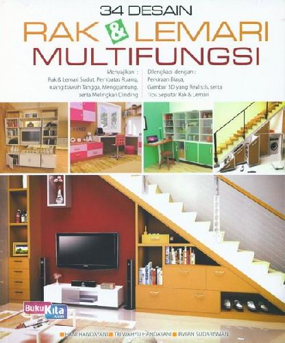 Cover Buku 34 Desain Rak & Lemari Multifungsi