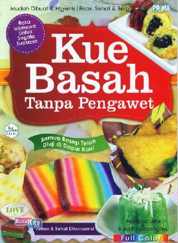 Cover Buku Kue Basah Tanpa Pengawet (Full Color)