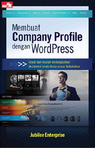 Cover Buku Membuat Company Profile Dengan Wordpress