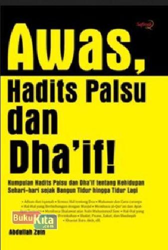 Cover Buku Awas Hadits Palsu dan Dhaif