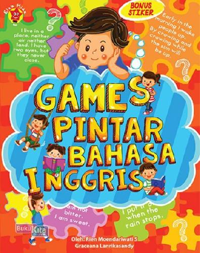 Cover Buku Games Pintar Bahasa Inggris+Stiker
