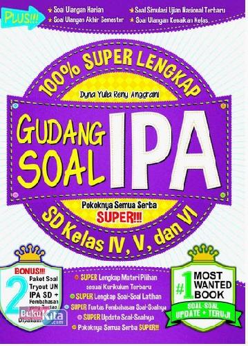 Cover Buku Sd Kl 4-6 100% Super Lengkap Gudang Soal Ipa