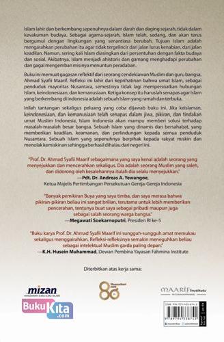 Cover Belakang Buku Islam Dalam Bingkai Keindonesiaan&Kemanusiaan: Sebuah Refleksi Sejarah
