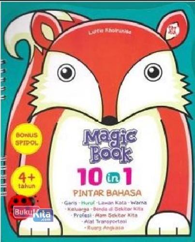 Cover Buku Magic Book 10 In 1 Pintar Bahasa 4+ Thn Bonus Spidol