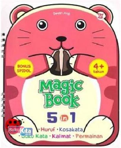 Cover Buku Magic Book 5 In 1 Huruf, Kosakata, Sukukata, Kalimat, Permainan