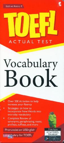 Cover Buku TOEFL ACTUAL TEST : Vocabulary Book