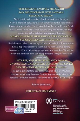 Cover Belakang Buku Christian SImanora : Marry Now, Sorry Later