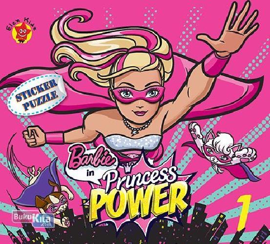 Cover Buku Barbie Sticker Puzzle Princess Power 01