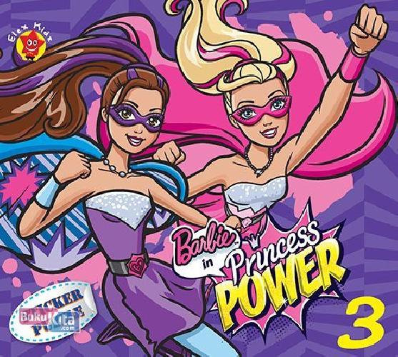 Cover Buku Barbie Sticker Puzzle Princess Power 03