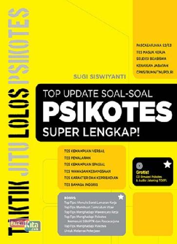 Cover Buku Taktik Jitu Lolos Psikotes : Top Update Soal2 Psikotes Super Lengkap! + Cd