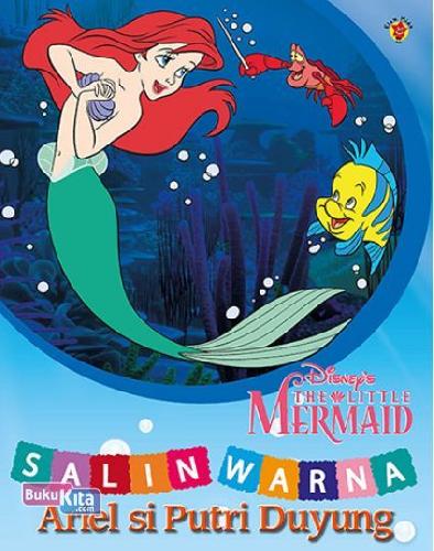 Cover Buku Salin Warna: Ariel Si Putri Duyung