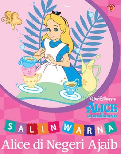 Cover Buku Salin Warna: Alice Di Negeri Ajaib
