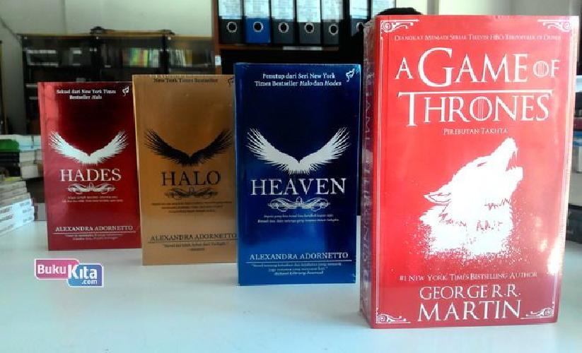 Cover Buku Paket Superstar 3 (A Game of Thrones+Halo+Hades+Heaven)