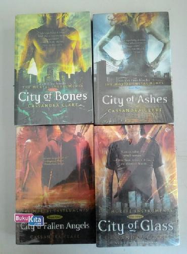 Cover Buku Paket superstar 3 (City of Bones+City of Ashes+City of Glass+City of Fallen Angels)